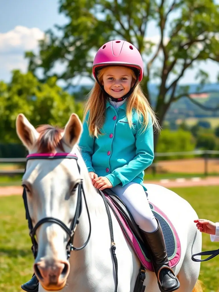 A young rider in full equestrian gear confidently guiding a horse through a jumping course at RENCONTRES EQUESTRES DE CHAMBERET, showcasing the skill and precision developed in our training programs.