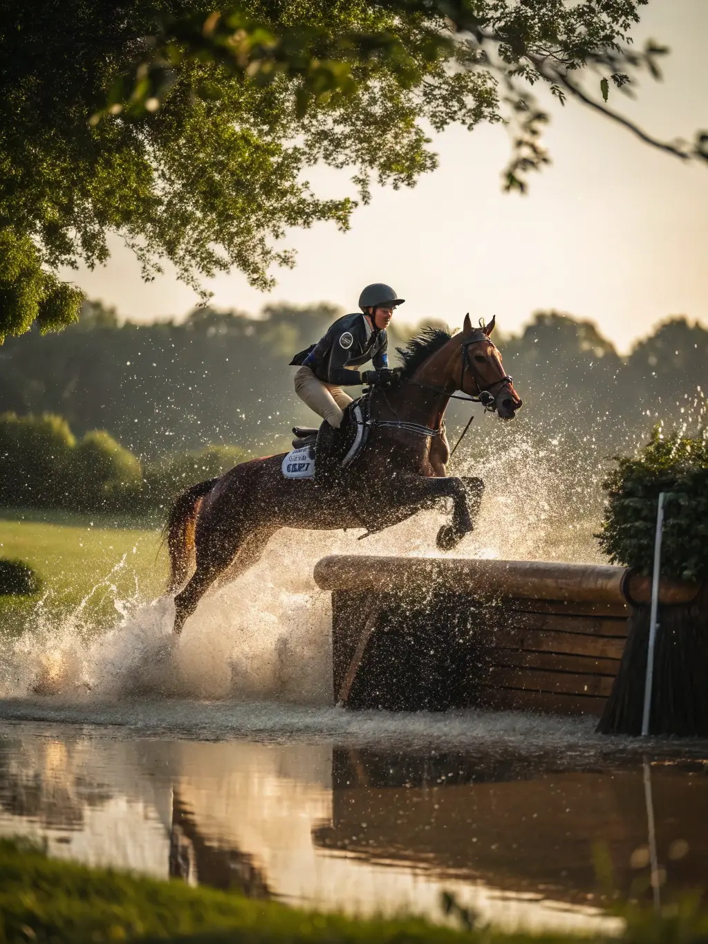 A group of riders participating in a jumping lesson in an outdoor arena, demonstrating the skill development aspect of RENCONTRES EQUESTRES DE CHAMBERET.